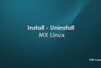 install uninstall aplikasi di mx linux
